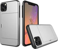 Etui i futerały do telefonów - Etui do Apple iPhone 11 Pro 2019 5,8 cala z gniazdem na kartę Etui odporne na wstrząsy srebrne - miniaturka - grafika 1