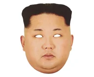 Dodatki do strojów karnawałowych - powergift Maska "Kim Dzong Un" papierowa PowerGift MAS-KIM - miniaturka - grafika 1