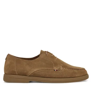 Mokasyny Tommy Hilfiger Moc T Derby FM0FM05495 Brązowy - Mokasyny męskie - miniaturka - grafika 1