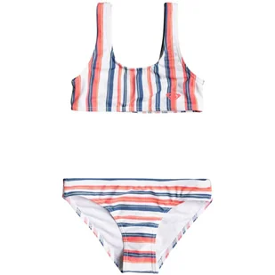Strój kąpielowy dziewczęcy Roxy dwuczęściowy w paski-122 - Stroje kąpielowe - miniaturka - grafika 1
