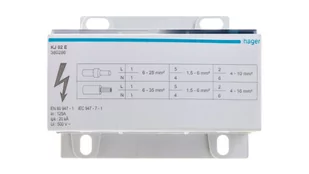 Hager polo Blok rozdzielczy 4-biegunowy 100A KJ02E KJ02E - Rozdzielnie elektryczne - miniaturka - grafika 1