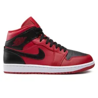 Buty trekkingowe męskie - Buty na co dzień męskie NIKE AIR JORDAN 1 MID wysokie skóra - miniaturka - grafika 1