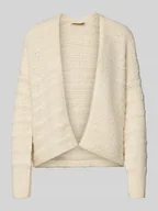 Swetry damskie - Kurtka z dzianiny z fakturowanym wzorem model ‘Wave’ - miniaturka - grafika 1