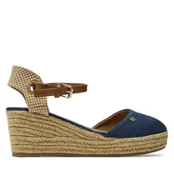 Espadryle damskie - Espadryle Wrangler Bela Women Semi Wedge 20241055 Granatowy - miniaturka - grafika 1