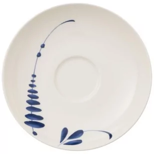 Villeroy & Boch vieux Luxembourg brindille-do kawy/herbaty-spodek pod filiżankę do kawy, naczynia z wysokiej jakości Premium w kolorze niebieskim, 14 cm, porcelana, biała, 16 x 16 x 2 cm 10-4207-1310 - Filiżanki - miniaturka - grafika 1