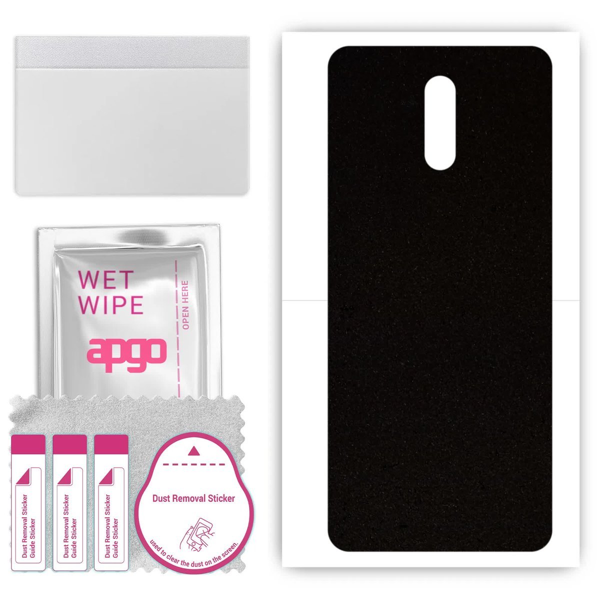 Folia naklejka skórka strukturalna na TYŁ Zamsz do Nokia 2 V Tella - Zamsz Czarny - apgo SKINS