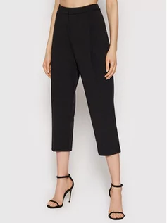 Spodnie damskie - Rinascimento Spodnie materiałowe CFC0105861003 Czarny Regular Fit - grafika 1
