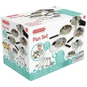 Zabawki AGD - Zestaw Kuchenny Garnki Patelnie Rondel + Akcesoria - miniaturka - grafika 1