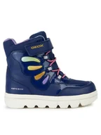 Buty dla dziewczynek - Geox Kozaki J Willaboom Girl B A J36HWA 054FU C4243 M Granatowy - miniaturka - grafika 1