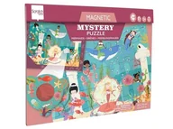 Puzzle - Scratch, 2 w 1 Puzzle magnetyczne i gra Szukaj z lupą - Syrenki 30 el. - miniaturka - grafika 1