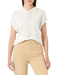 BOSS Women's C_Fosuna sweter damski, biały (Open White), L - Swetry damskie - miniaturka - grafika 1