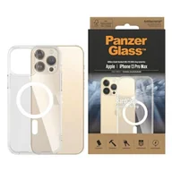 Etui i futerały do telefonów - Etui PanzerGlass HardCase z MagSafe antybakteryjne z certyfikatem Military Grade na iPhone 13 Pro Max - przezroczyste - miniaturka - grafika 1