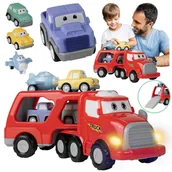 Modele do sklejania - ZESTAW AUTEK CIĘŻARÓWKA TIR LAWETA napęd 4 AUTKA U895 - miniaturka - grafika 1