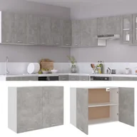 Szafki kuchenne - vidaXL Szafka kuchenna, szarość betonu, 80x31x60 cm, płyta wiórowa 801280 - miniaturka - grafika 1