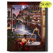 Malowanie po numerach - Obraz Malowanie Po Numerach 40X50 cm / Księżycowy Wieczór / Oh Art - miniaturka - grafika 1