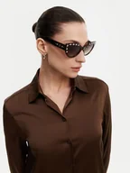 Okulary przeciwsłoneczne - Guess Okulary przeciwsłoneczne GU00163 Brązowy - miniaturka - grafika 1