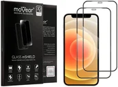 Szkła hartowane na telefon - 2 szt. | moVear 3D PRO-E - Szkło hartowane do Apple iPhone 12 Mini (5.4") na Cały Ekran | Do Etui, fullGlue, 9H - miniaturka - grafika 1