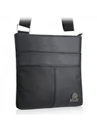 Torebki damskie - Betlewski, torebka-listonoszka damska, skórzana, czarna - miniaturka - grafika 1