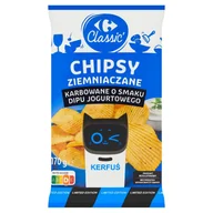 Chipsy - Carrefour Classic Chipsy ziemniaczane karbowane o smaku dipu jogurtowego 170 g - miniaturka - grafika 1