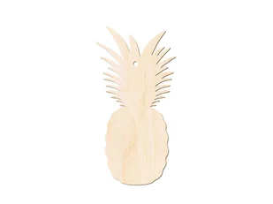 Congee.pl Drewniana dekoracja zawieszka Ananas - 1 szt. DSZ-001 - Dekoracje domu - miniaturka - grafika 1
