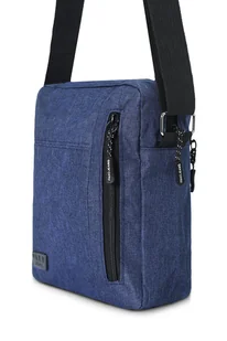 Torba męska na ramię praktyczna saszetka na pasku granatowa Pako Jeans - Torby męskie - miniaturka - grafika 1