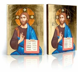 Ikona religijna Jezus Chrystus Pantokrator - Ikony i obrazy sakralne Ikona religijna Jezus Chrystus Pantokrator - Ikony i obrazy sakralne - miniaturka - grafika 1