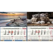 Kalendarze - Kalendarz 2023 Trójdzielny jednodzielny MIX - miniaturka - grafika 1