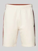 Spodnie sportowe męskie - Szorty z dzianiny dresowej z detalem z logo - miniaturka - grafika 1