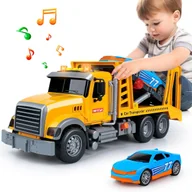 Samochody i pojazdy dla dzieci - Ciężarówka Holownicza Laweta Multifunkcyjna Auto Z EFEKTAMI w Skali 1:12 - miniaturka - grafika 1