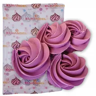 Dodatki do ciast w proszku - Posypka na tort bezy beziki cukrowe lawendowe fioletowe ozdoby 4szt - miniaturka - grafika 1