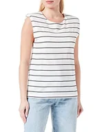Koszulki i topy damskie - Sisley T-shirt damski, Black And White Stripes 902, M - miniaturka - grafika 1