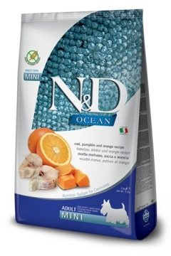 FARMINA N&D Dog Ocean Codfish Pumpkin & Orange Mini - sucha karma dla psa 2,5kg