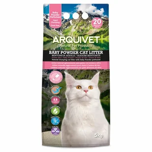ARQUIVET Żwirek bentonitowy zbrylający BABY POWDER 5 kg - Żwirek dla kotów - miniaturka - grafika 1