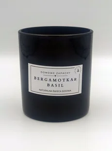 Naturalna świeca sojowa BERGAMOTKA&BASIL - 300 ml - Świece - miniaturka - grafika 1