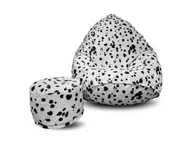 Pufy i podnóżki - Pufa sako XXXXL worek + gratis wzór dalmatyńczyk - miniaturka - grafika 1