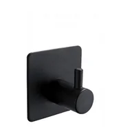 Wieszaki łazienkowe - Haczyk samoprzylepny, uchwyt ścienny do łazienki, wieszak na ręczniki kuchenne, wieszak na obrazy bez wiercenia, czarny - miniaturka - grafika 1