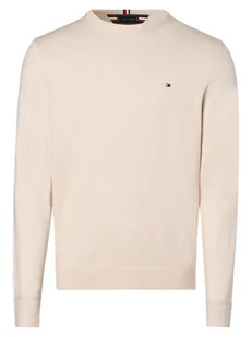 Tommy Hilfiger Sweter z dodatkiem kaszmiru Mężczyźni Bawełna biały jednolity, XXL - Swetry męskie - miniaturka - grafika 1