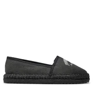 Espadryle damskie - Espadryle Tommy Jeans Tjw Varsity Espadrille EN0EN02470 Czarny - miniaturka - grafika 1