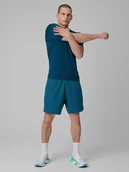 Spodenki męskie - 4F Spodenki treningowe szybkoschnące męskie - turkusowe XXL - miniaturka - grafika 1