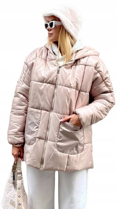 TRENDYOL DAMSKA KURTKA PUCHOWA RÓŻOWA Z KAPTUREM 5_A