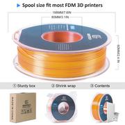 Grawerowanie i akcesoria - Dwukolorowy jedwabny filament PLA Geeetech 1kg  - Złoto i Miedź - miniaturka - grafika 1