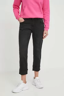 Spodnie damskie - Sisley jeansy damskie kolor czarny - grafika 1