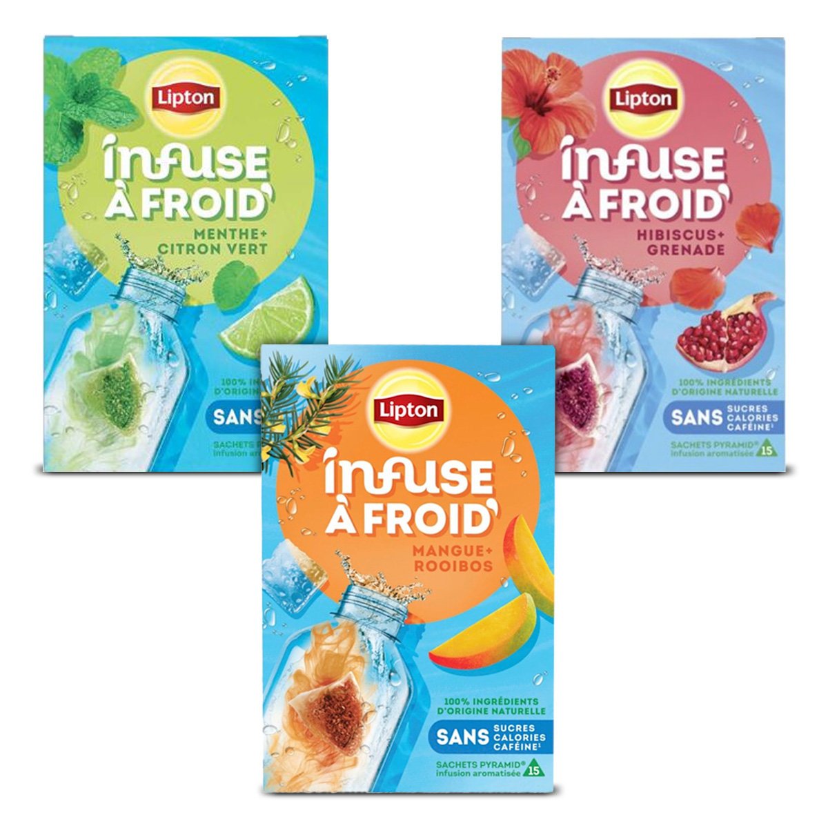 Lipton herbata ziołowa Cold Brew mix smaków 3x15 piramidek