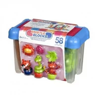 Tory, garaże, parkingi - B.toys Klocki jeżyki Jungle Adventure Storage Bucket 58 elementów 3067Z - miniaturka - grafika 1
