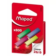 Zszywki - Maped Zszywki kolorowe 26/6, 800szt. 324806 - miniaturka - grafika 1