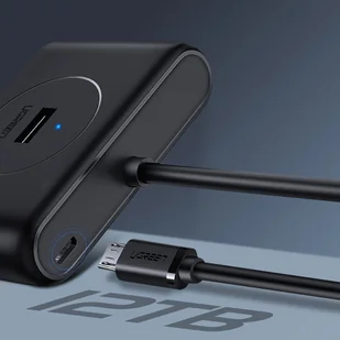 Ugreen wielofunkcyjny HUB USB - 4 x USB 3.0 0,25m czarny (CR113) - Huby USB - miniaturka - grafika 7