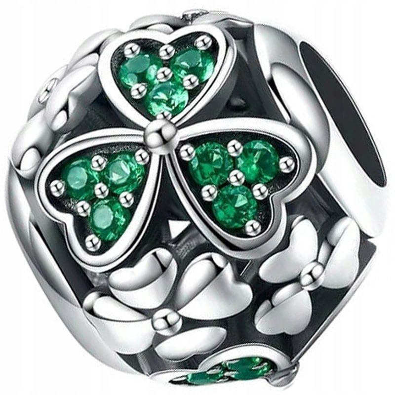 Charms do Pandora Zawieszka Charms Koniczynka Charms Szczęście Charms Moda Trusky