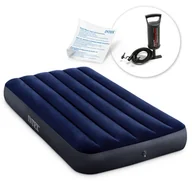Materace turystyczne - Intex Materac dmuchany jednoosobowy z pompką tłokową INTEX 64757 - 68612 64757-68612 - miniaturka - grafika 1