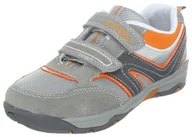 Buty dla chłopców - Swissies Półbuty chłopięce Vega, szary - Szary Light Grey Cement Honey Orange - 36 EU - miniaturka - grafika 1