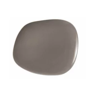 Szary porcelanowy talerz Villeroy & Boch Like Organic, 27 cm - Talerze - miniaturka - grafika 1